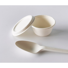 unbleached sugarcane bagasse 100%biodegradable tablewre pulp 2oz sauce cup